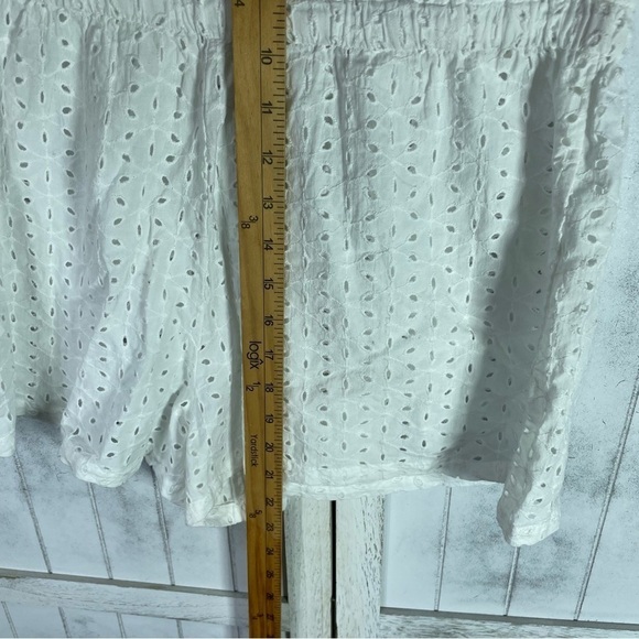 Roxy Young Women's Angels Song Romper Bright White M cottage core embroidered - Picture 8 of 12